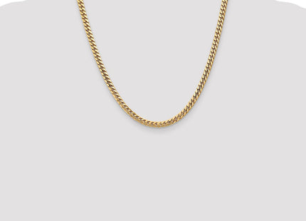14K Solid Miami Cuban Link Chain with Lobster Clasp (Style DCU140-20)