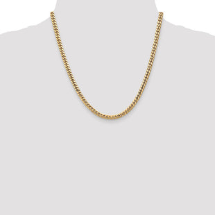 14K Solid Miami Cuban Link Chain with Lobster Clasp (Style DCU140-20)