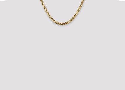 14K Solid Miami Cuban Link Chain with Lobster Clasp (Style DCU160-18)