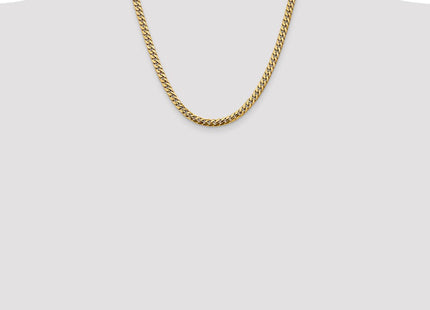 14K Solid Miami Cuban Link with Lobster Clasp Chain (Style DCU160-20)