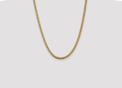 14K Solid Miami Cuban Link with Lobster Clasp Chain (Style DCU160-24)
