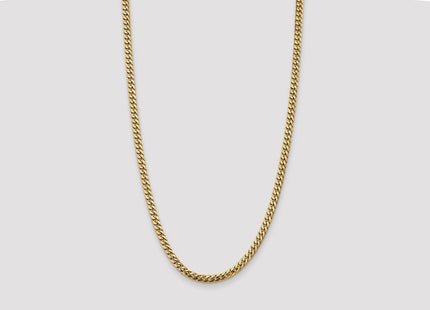 14K Solid Miami Cuban Link Chain with Lobster Clasp (Style DCU160-28)