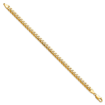 14K Solid Miami Cuban Link with Lobster Clasp Bracelet, 20 x 5mm