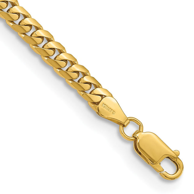 14K Solid Miami Cuban Link with Lobster Clasp Bracelet, 20 x 5mm