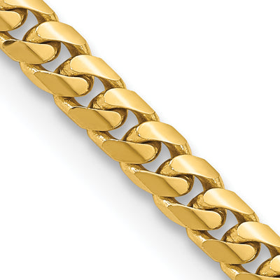 14K Solid Miami Cuban Link with Lobster Clasp Bracelet, 20 x 5mm
