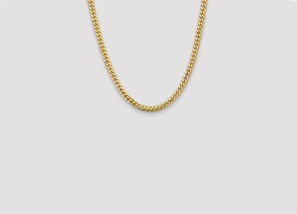 14K Solid Miami Cuban Link with Lobster Clasp Chain (Style DCU180-22)