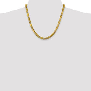 14K Solid Miami Cuban Link with Lobster Clasp Chain (Style DCU200-20)