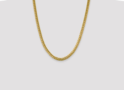 14K Solid Miami Cuban Link with Lobster Clasp Chain (Style DCU200-24)