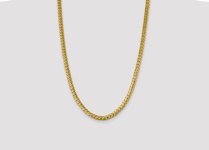 14K Solid Miami Cuban Link with Lobster Clasp Chain (Style DCU200-26)