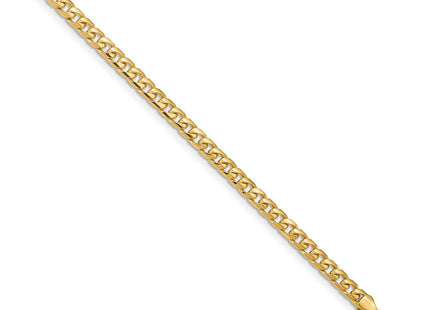 14K gold cuban link bracelet, alternate view