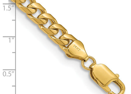 14K gold cuban link bracelet, another view