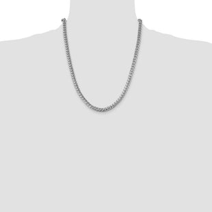 14k WG Solid Miami Cuban Chain (Style DCU200W-22)