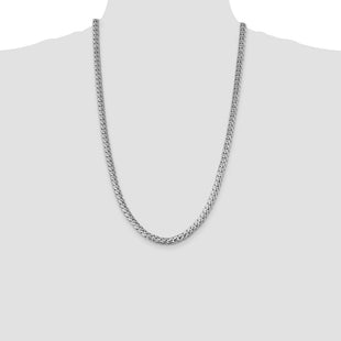 14k WG Solid Miami Cuban Chain (Style DCU200W-26)