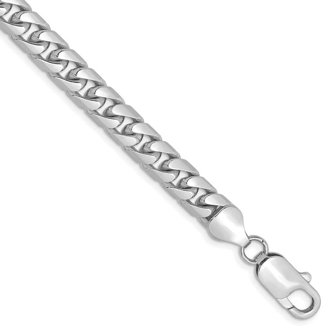 14k WG Solid Miami Cuban Chain, 8 x 6.25mm