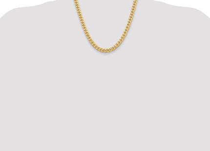 14K Solid Miami Cuban Link with Lobster Clasp Chain (Style DCU220-20)