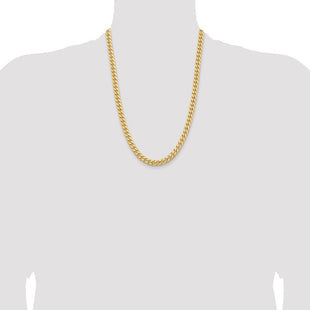 14K Solid Miami Cuban Link with Lobster Clasp Chain (Style DCU220-24)