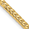 14K 8. Solid Miami Cuban Link with Lobster Clasp Chain