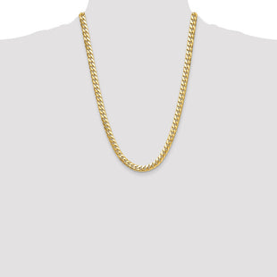 14k Solid Miami Cuban Chain (Style DCU250-24)