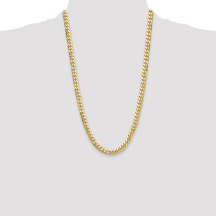 14k Solid Miami Cuban Chain (Style DCU250-26)