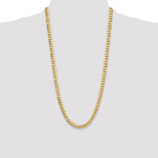 14k Solid Miami Cuban Chain (Style DCU250-28)