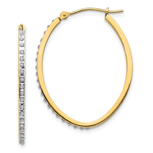 14k Yellow Gold Earrings Style DF110 - Classique Jewelry Inc.