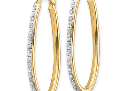 14k Yellow Gold Earrings Style DF111 - Classique Jewelry Inc.