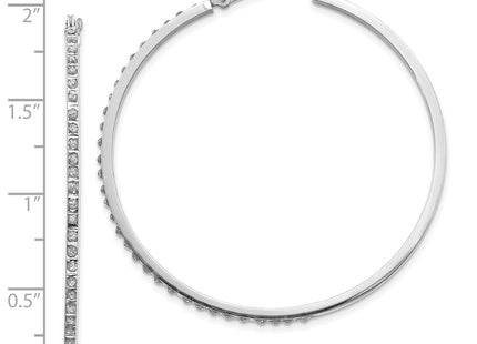 14k White Gold Earrings Style DF114 - Classique Jewelry Inc.