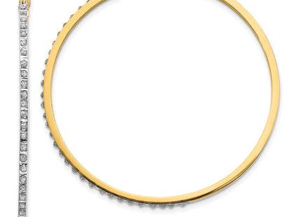 14k Yellow Gold Earrings Style DF122 - Classique Jewelry Inc.