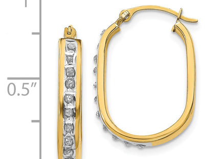 14k Yellow Gold Earrings Style DF136 - Classique Jewelry Inc.