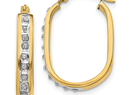 14k Yellow Gold Earrings Style DF136 - Classique Jewelry Inc.