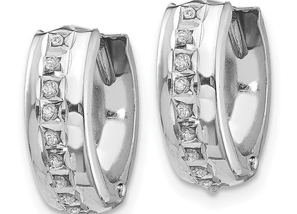 14k White Gold Earrings Style DF140 - Classique Jewelry Inc.