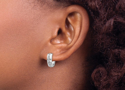 14k White Gold Earrings Style DF140 - Classique Jewelry Inc.