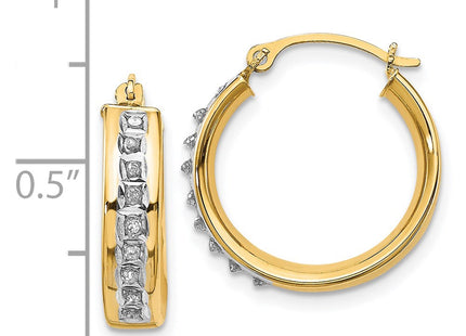 14k Yellow Gold Earrings Style DF143 - Classique Jewelry Inc.