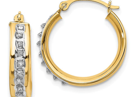 14k Yellow Gold Earrings Style DF143 - Classique Jewelry Inc.