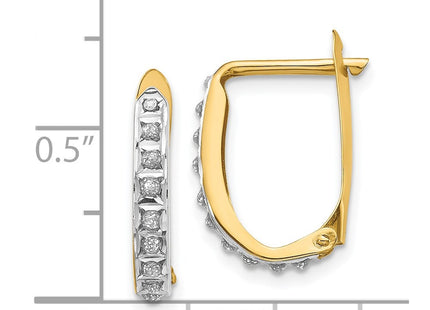 14k Yellow Gold Earrings Style DF147 - Classique Jewelry Inc.