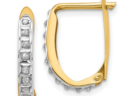 14k Yellow Gold Earrings Style DF147 - Classique Jewelry Inc.