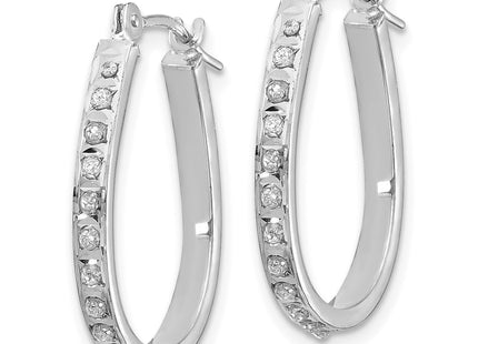 14k White Gold Earrings Style DF148 - Classique Jewelry Inc.