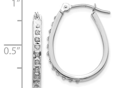 14k White Gold Earrings Style DF148 - Classique Jewelry Inc.