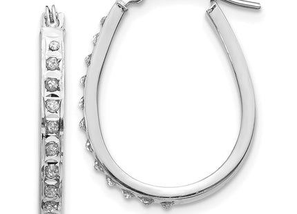 14k White Gold Earrings Style DF148 - Classique Jewelry Inc.