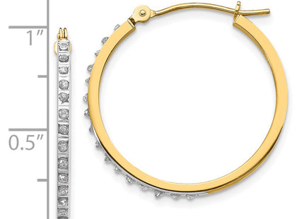 14k Yellow Gold Earrings Style DF149 - Classique Jewelry Inc.
