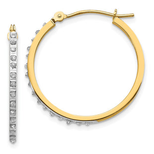 14k Yellow Gold Earrings Style DF149 - Classique Jewelry Inc.