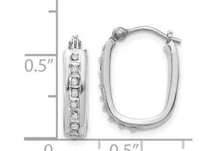 14k White Gold Earrings Style DF159 - Classique Jewelry Inc.