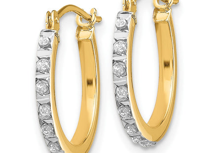 14k Yellow Gold Earrings Style DF172 - Classique Jewelry Inc.