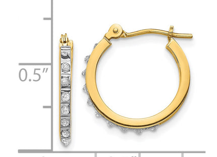 14k Yellow Gold Earrings Style DF172 - Classique Jewelry Inc.