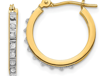 14k Yellow Gold Earrings Style DF172 - Classique Jewelry Inc.