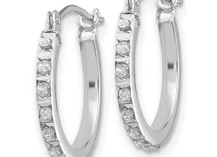 14k White Gold Earrings Style DF176 - Classique Jewelry Inc.