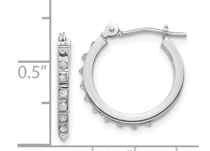 14k White Gold Earrings Style DF176 - Classique Jewelry Inc.