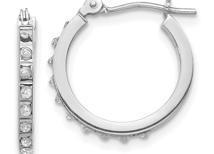 14k White Gold Earrings Style DF176 - Classique Jewelry Inc.