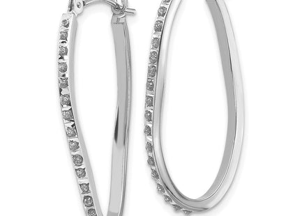 14k White Gold Earrings Style DF224 - Classique Jewelry Inc.
