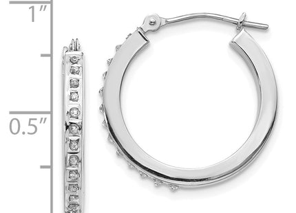 14k White Gold Earrings Style DF229 - Classique Jewelry Inc.